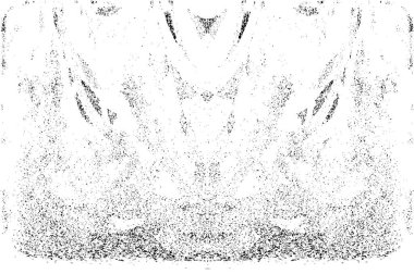 Grunge dikey olarak simetrik siyah beyaz doku. Tek renkli yıpranmış kaplama deseni. 