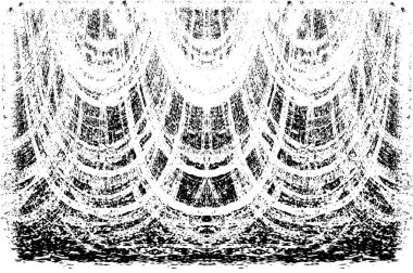 Grunge dikey olarak simetrik siyah beyaz doku. Tek renkli yıpranmış kaplama deseni. 