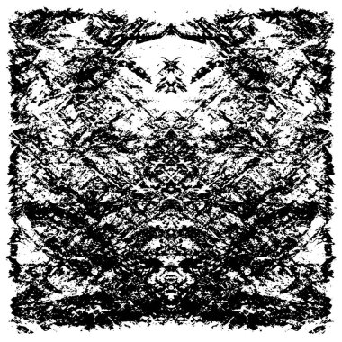 Koyu Grunge Geometrik Deseni