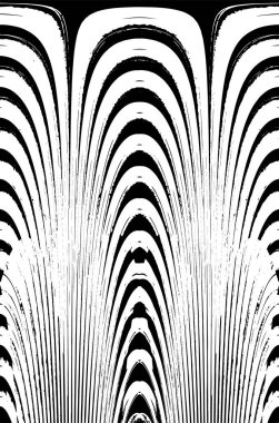 Grunge dikey olarak simetrik siyah beyaz doku. Tek renkli yıpranmış kaplama deseni. 