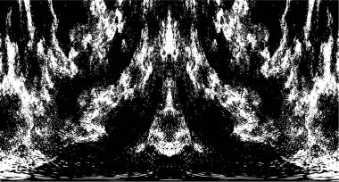 Grunge dikey olarak simetrik siyah beyaz doku. Tek renkli yıpranmış kaplama deseni. 