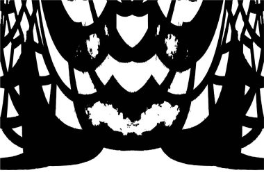 Siyah ve beyaz desenli grunge arkaplanı