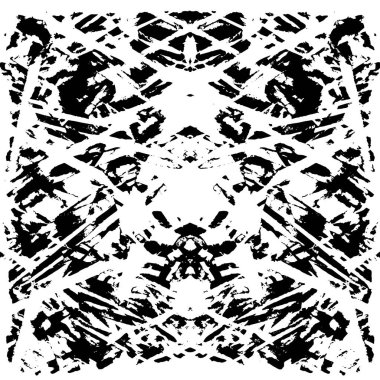 Siyah ve beyaz desenli grunge arkaplanı