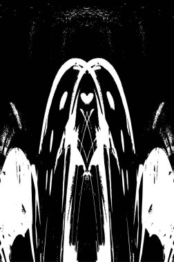 Çizik ve çizgilerle siyah beyaz dokuda sıkıntılı bir arkaplan