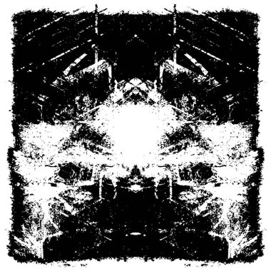 Çizik ve çizgilerle siyah beyaz dokuda sıkıntılı bir arkaplan