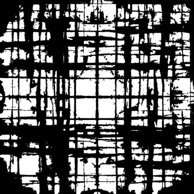 Çizik ve çizgilerle siyah beyaz dokuda sıkıntılı bir arkaplan