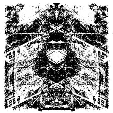 Çizik ve çizgilerle siyah beyaz dokuda sıkıntılı bir arkaplan