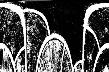 Çizik ve çizgilerle siyah beyaz dokuda sıkıntılı bir arkaplan