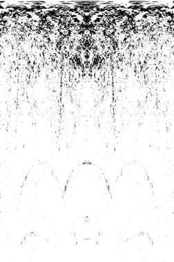 Grunge dikey olarak simetrik siyah beyaz doku. Tek renkli yıpranmış kaplama deseni. 