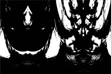 Çizik ve çizgilerle siyah beyaz dokuda sıkıntılı bir arkaplan