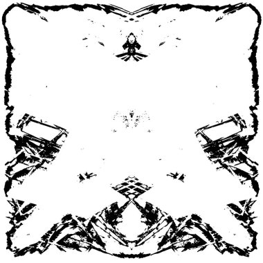 Çizik ve çizgilerle siyah beyaz dokuda sıkıntılı bir arkaplan