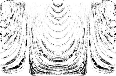 Grunge dikey olarak simetrik siyah beyaz doku. Tek renkli yıpranmış kaplama deseni. 