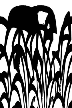 Çizik ve çizgilerle siyah beyaz dokuda sıkıntılı bir arkaplan