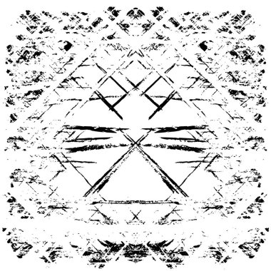 Çizik ve çizgilerle siyah beyaz dokuda sıkıntılı bir arkaplan