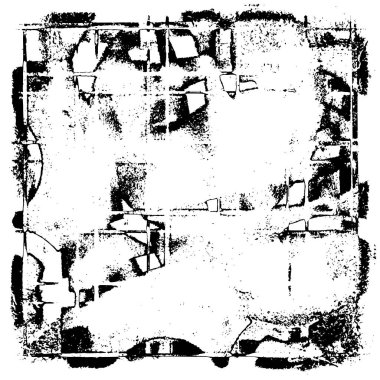 Çizik ve çizgilerle siyah beyaz dokuda sıkıntılı bir arkaplan