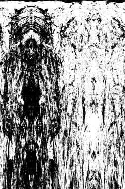 Çizik ve çizgilerle siyah beyaz dokuda sıkıntılı bir arkaplan