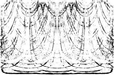 Grunge dikey olarak simetrik siyah beyaz doku. Tek renkli yıpranmış kaplama deseni. 