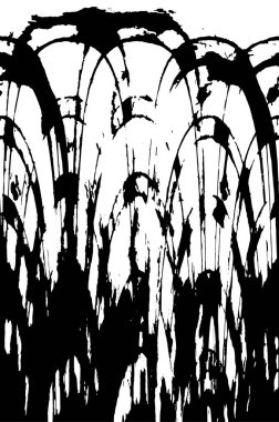 Siyah ve beyaz dokulu soyut arka plan