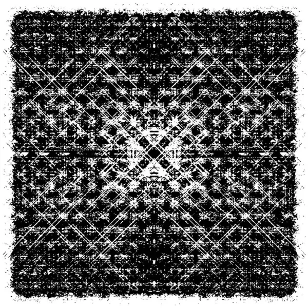 Grunge üst üste biniyor. Soyut siyah-beyaz vektör arkaplanı. Çatlak, leke ve noktalarda kirli desenli tek renkli klasik yüzey. Karanlık korku tarzında eski bir duvar.