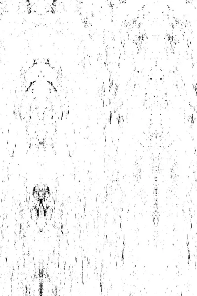 Grunge üst üste biniyor. Soyut siyah-beyaz vektör arkaplanı. Çatlak, leke ve noktalarda kirli desenli tek renkli klasik yüzey. Karanlık korku tarzında eski bir duvar.