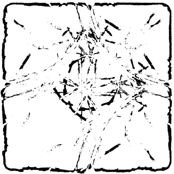 Grunge üst üste biniyor. Soyut siyah-beyaz vektör arkaplanı. Çatlak, leke ve noktalarda kirli desenli tek renkli klasik yüzey. Karanlık korku tarzında eski bir duvar.