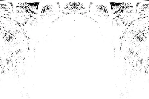 Grunge dikey olarak simetrik siyah beyaz doku. Tek renkli yıpranmış kaplama deseni. 