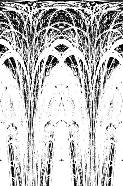 Grunge dikey olarak simetrik siyah beyaz doku. Tek renkli yıpranmış kaplama deseni. 