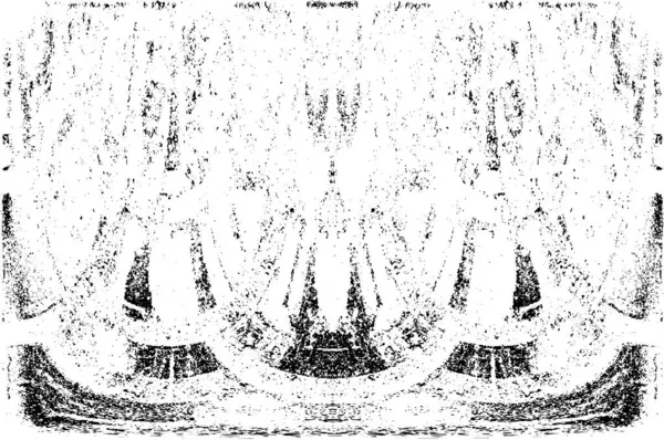 Grunge dikey olarak simetrik siyah beyaz doku. Tek renkli yıpranmış kaplama deseni. 