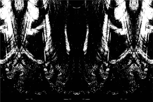 Grunge dikey olarak simetrik siyah beyaz doku. Tek renkli yıpranmış kaplama deseni. 