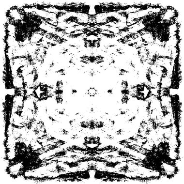 Çizik ve çiziklerle dolu siyah beyaz bir arka plan. Soyut vektör illüstrasyonu.