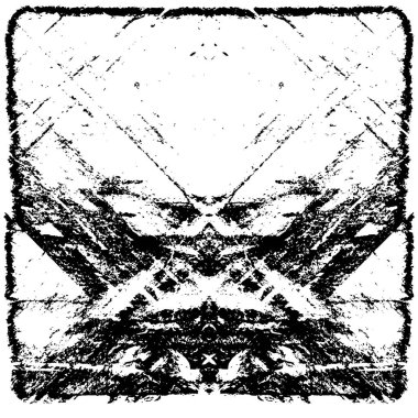 Çizik ve çiziklerle dolu siyah beyaz bir arka plan. Soyut vektör illüstrasyonu.