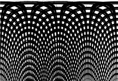 Çizik ve çiziklerle dolu siyah beyaz bir arka plan. Soyut vektör illüstrasyonu.