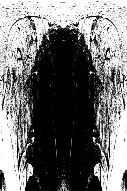 Çizik ve çiziklerle dolu siyah beyaz bir arka plan. Soyut vektör illüstrasyonu.