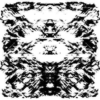 Çizik ve çiziklerle dolu siyah beyaz bir arka plan. Soyut vektör illüstrasyonu.