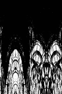 Çizik ve çiziklerle dolu siyah beyaz bir arka plan. Soyut vektör illüstrasyonu.