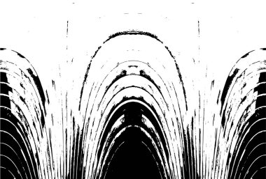 Çizik ve çiziklerle dolu siyah beyaz bir arka plan. Soyut vektör illüstrasyonu.