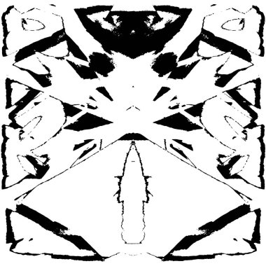 Çizik ve çiziklerle dolu siyah beyaz bir arka plan. Soyut vektör illüstrasyonu.