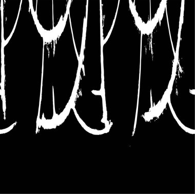 Çizik ve çiziklerle dolu siyah beyaz bir arka plan. Soyut vektör illüstrasyonu.