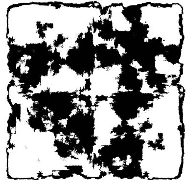 Çizik ve çiziklerle dolu siyah beyaz bir arka plan. Soyut vektör illüstrasyonu.