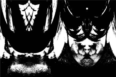 Çizik ve çiziklerle dolu siyah beyaz bir arka plan. Soyut vektör illüstrasyonu.