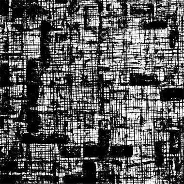 Çizik ve çiziklerle dolu siyah beyaz bir arka plan. Soyut vektör illüstrasyonu.