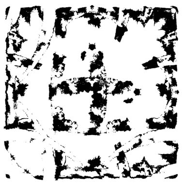 Çizik ve çiziklerle dolu siyah beyaz bir arka plan. Soyut vektör illüstrasyonu.