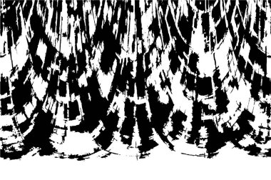 Çizik ve çiziklerle dolu siyah beyaz bir arka plan. Soyut vektör illüstrasyonu.