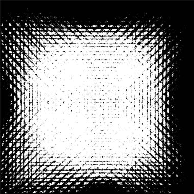 Çizik ve çiziklerle dolu siyah beyaz bir arka plan. Soyut vektör illüstrasyonu.
