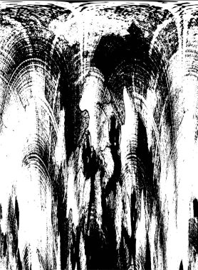 Çizik ve çiziklerle dolu siyah beyaz bir arka plan. Soyut vektör illüstrasyonu.