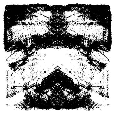 Çizik ve çiziklerle dolu siyah beyaz bir arka plan. Soyut vektör illüstrasyonu.