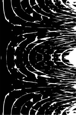 Çizik ve çiziklerle dolu siyah beyaz bir arka plan. Soyut vektör illüstrasyonu.