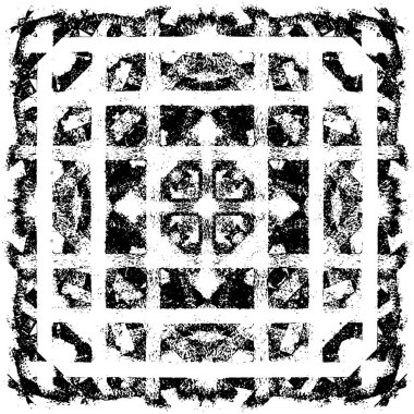 Siyah beyaz monokrom eski grunge vintage eskimiş arka plan soyut antika desenli retro model