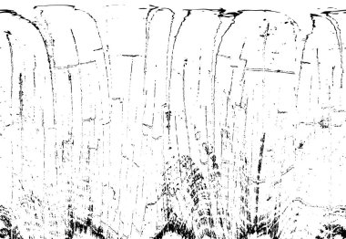 Grunge üst üste biniyor. Soyut siyah-beyaz vektör arkaplanı. Çatlak, leke ve noktalarda kirli desenli tek renkli klasik yüzey. Karanlık korku tarzında eski bir duvar.