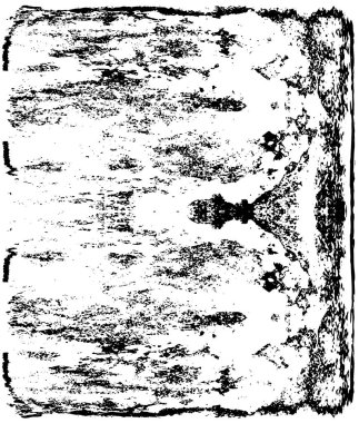 Grunge üst üste biniyor. Soyut siyah-beyaz vektör arkaplanı. Çatlak, leke ve noktalarda kirli desenli tek renkli klasik yüzey. Karanlık korku tarzında eski bir duvar.